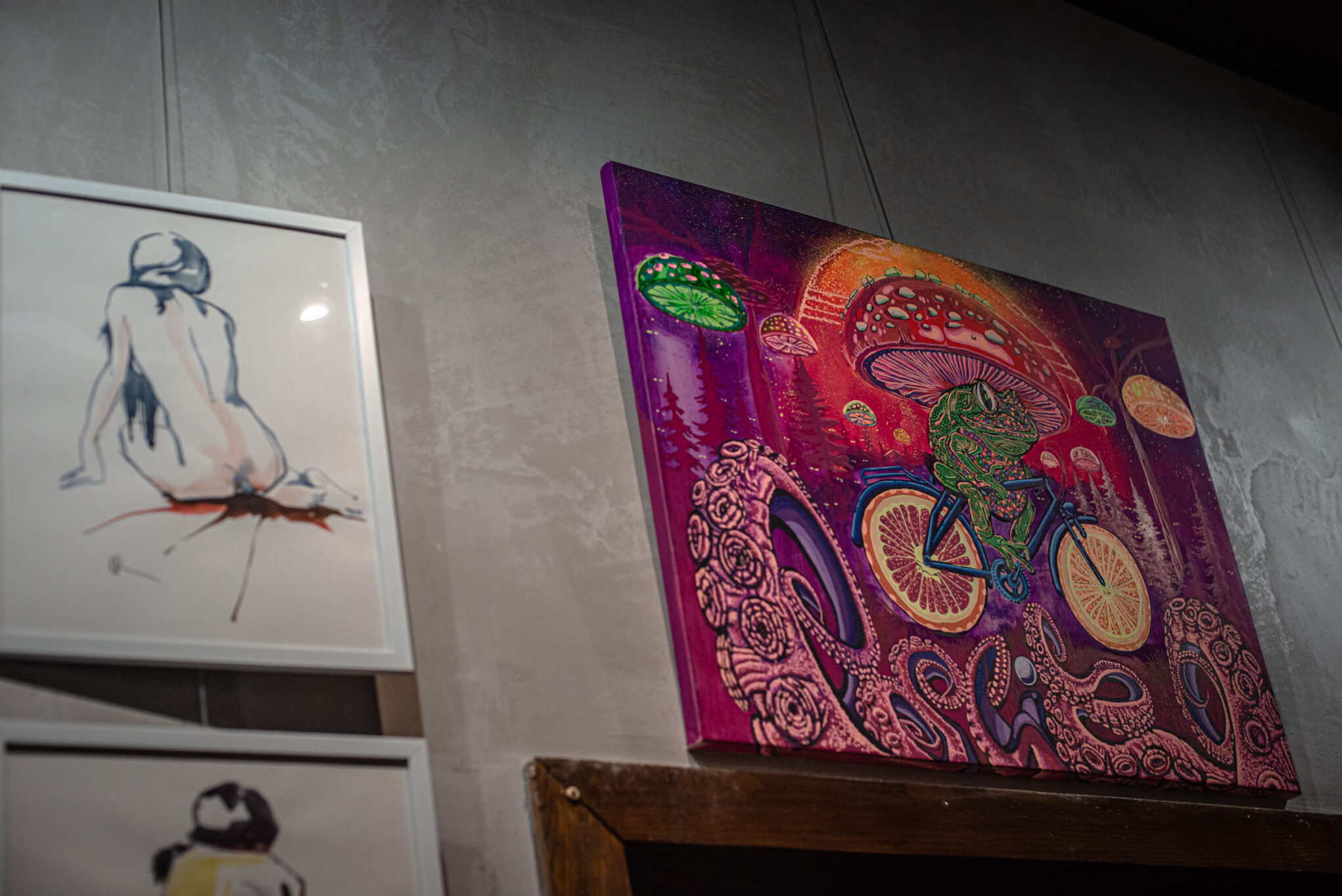 картина с мухомором